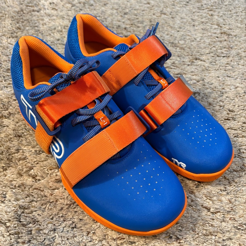 TYR  Blue and Orange Weight Lifting Shoes